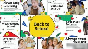 Videohive Back to School | Kids Education Promo Openers template preview