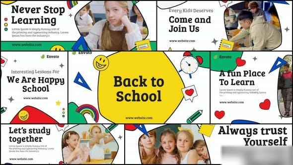 Videohive Back to School | Kids Education Promo Openers template preview