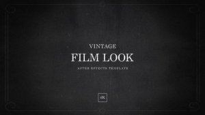 Videohive After Effects Vintage Film Look Template in 4K Elements template preview
