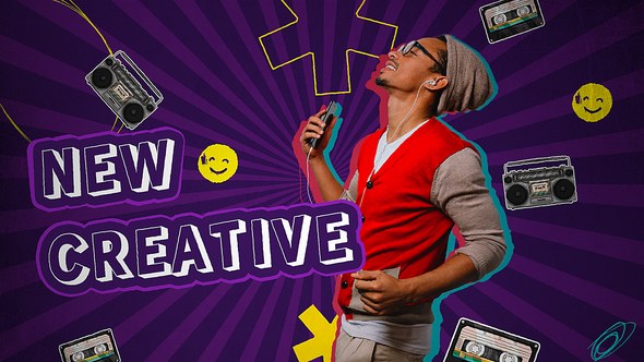 Videohive Music Channel Opener Video Displays template preview