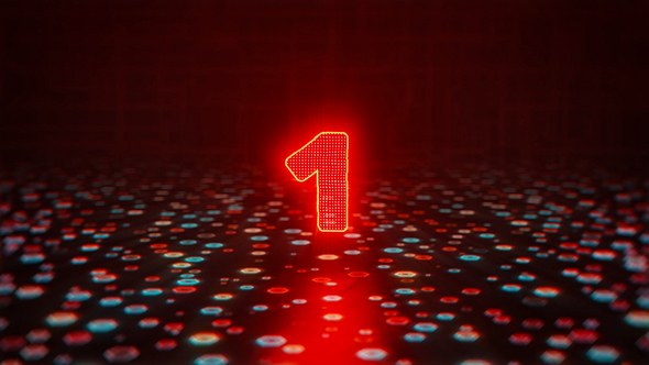 Videohive Glitch Countdown Logo Logo Stings template preview