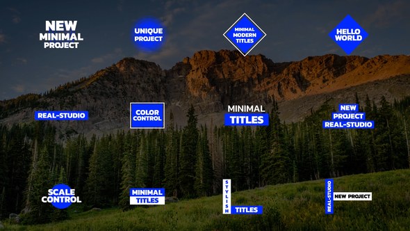 Videohive Minimal Titles | AE 46853694 Titles template preview