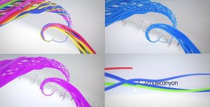 Videohive Colorful Ribbon Logo Reveal Logo Stings template preview