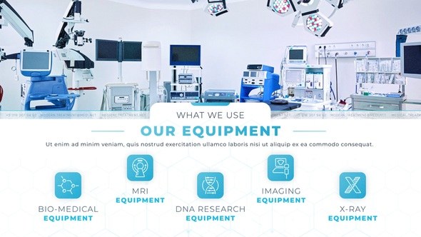 Videohive Modern Clinic Treatment Video Displays template preview