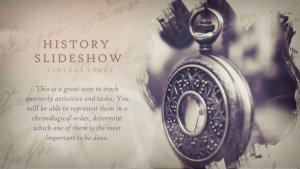 Videohive History Vintage Slideshow Video Displays template preview