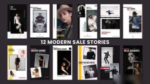 Videohive Modern Sale Stories Openers template preview