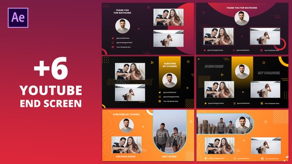 Videohive Youtube End Screen 31467064 Elements template preview