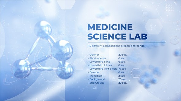 Videohive Medicine Science Laboratory Broadcast-packages template preview