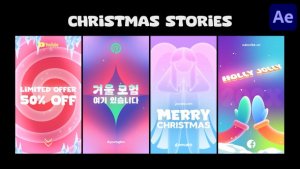 Videohive Christmas Typography Stories | After Effects Openers template preview