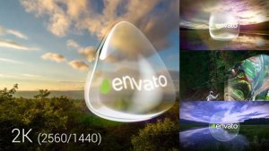 Videohive Glass Logo And Transitions Logo Stings template preview