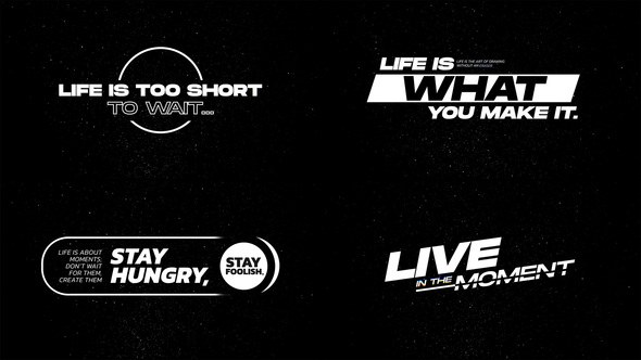 Videohive Stylish Title Animation RGB Titles template preview