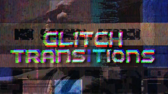 Videohive Glitch Transitions 54290732 Elements template preview