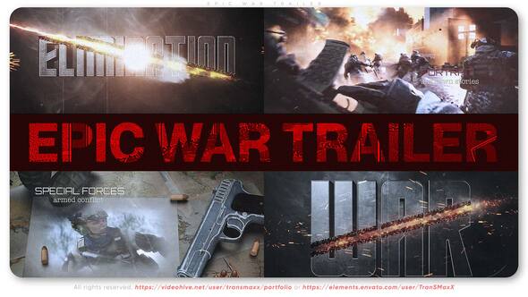 Videohive Epic War Trailer Openers template preview