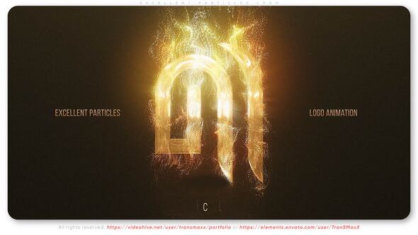 Videohive Excellent Particles Logo Logo Stings template preview