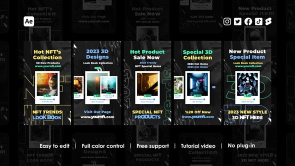 Videohive Digital Art Instagram Reels 46849763 Product Promo template preview
