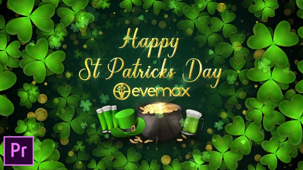St Patrick’s Day Greetings Premiere Pro Premiere Pro template preview