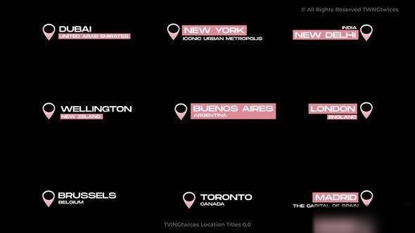 Videohive Location Titles 0.0 | AE Titles template preview
