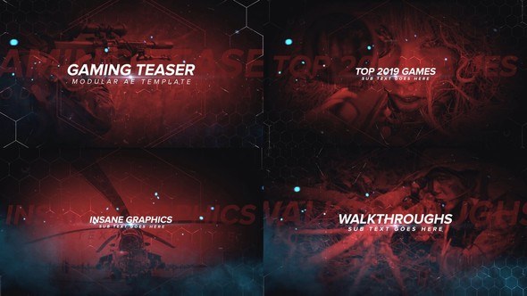 Videohive Gaming Channel Teaser Openers template preview