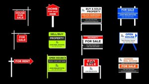 Videohive Real Estates Sign Boards Elements template preview