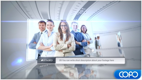 New Corporate Timeline Video Displays template preview
