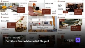 Videohive Funiture Promo - Minimalist Elegant After Effects Project Files Openers template preview