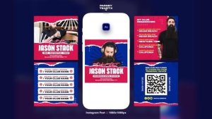 Videohive DJ Tour Instagram Post Openers template preview