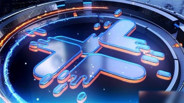 Videohive Neon Logo Sport Energic Modern Logo Stings template preview