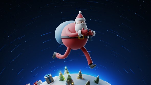 Videohive Santa Claus Is Coming Openers template preview