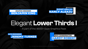Videohive 25 Elegant Lower Thirds I Broadcast-packages template preview