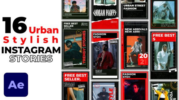 Videohive Urban Stylish Instagram Stories Product Promo template preview