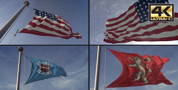 3D Flag Loop Maker Video Displays template preview
