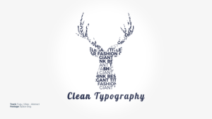 Clean Typography Video Displays template preview