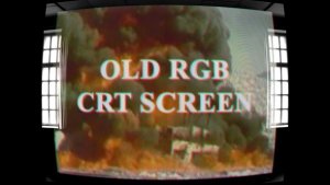 Old RGB CRT Screen Video Displays template preview