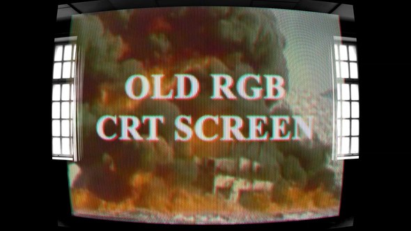 Old RGB CRT Screen Video Displays template preview