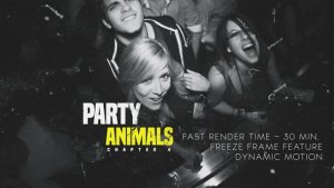 Videohive Project Party Animals 4 Video Displays template preview