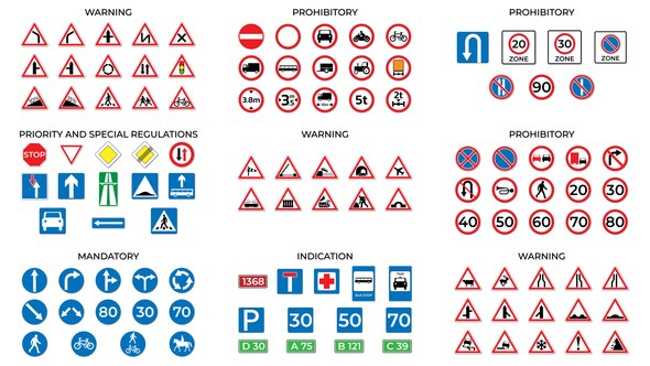 Videohive Animated Road Signs Elements template preview