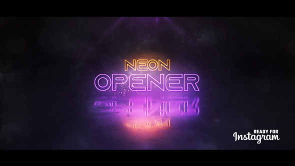 Videohive Neon Logo Opener 24168138 Openers template preview