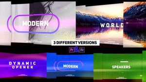 Modern and Fast Dynamic Opener Premiere Pro template preview