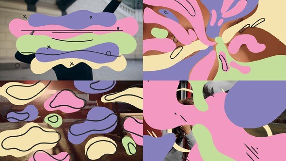 Videohive Abstract Cartoon Liquid Transitions Elements template preview
