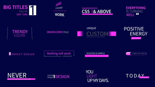 Videohive Titles 39587417 Titles template preview