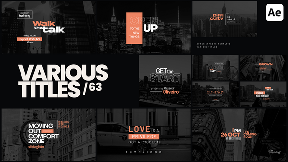 Videohive Various Titles 63 Titles template preview