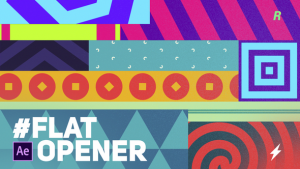 Videohive Flat Opener Openers template preview