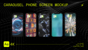Videohive Caraousel Phone Screen Mockup 57164227 Product Promo template preview