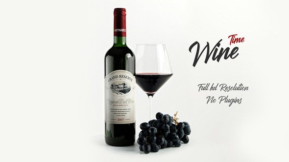 Videohive Red Wine Time Product Promo template preview