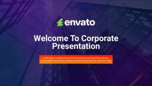 Videohive Corporate Presentation 57086879 Video Displays template preview