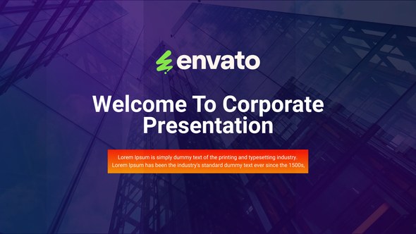 Videohive Corporate Presentation 57086879 Video Displays template preview