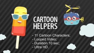 Videohive Cartoon Helpers Elements template preview