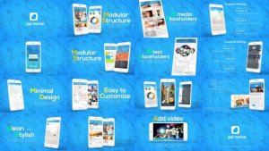 App Promo Video Displays template preview