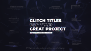 Videohive Glitch Titles 36155279 Titles template preview