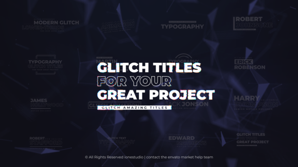 Videohive Glitch Titles 36155279 Titles template preview